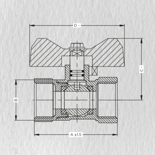 BUTTERFLY BALL VALVE